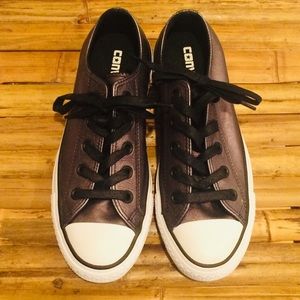 CONVERSE Graphite Leather Sneakers